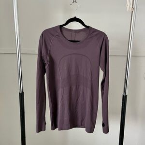 Lululemon Swiftly Tech Purple Long Sleeve Shirt